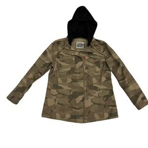 Levi's Parachute Camo Utility Jacket Detachable Hood L